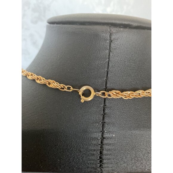 Gold-Tone Rope Chain Necklace With Spring Ring Clasp - Picture 4 of 4